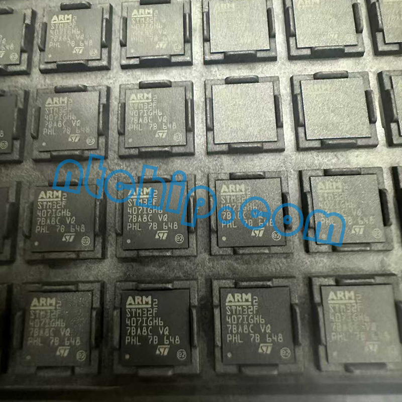 STMicroelectronics STM32F407IGH6 microcontroller chip STMicroelectronics STM32F407IGH6 microcontroller chip
