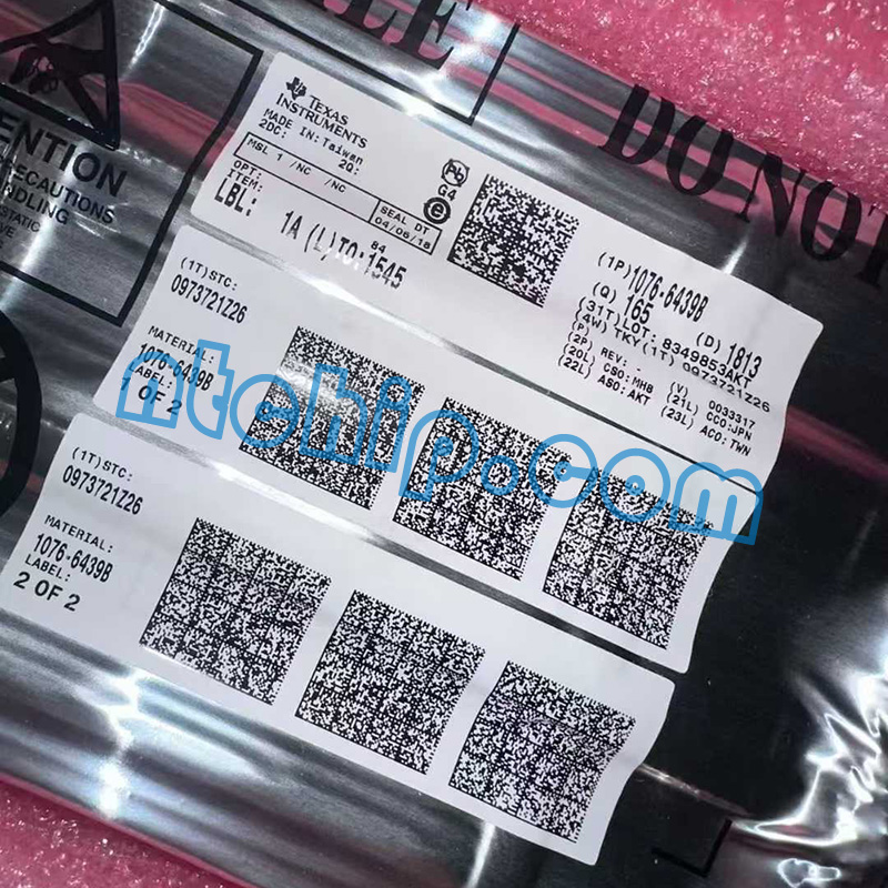 Texas Instruments 1076-6439B original package label