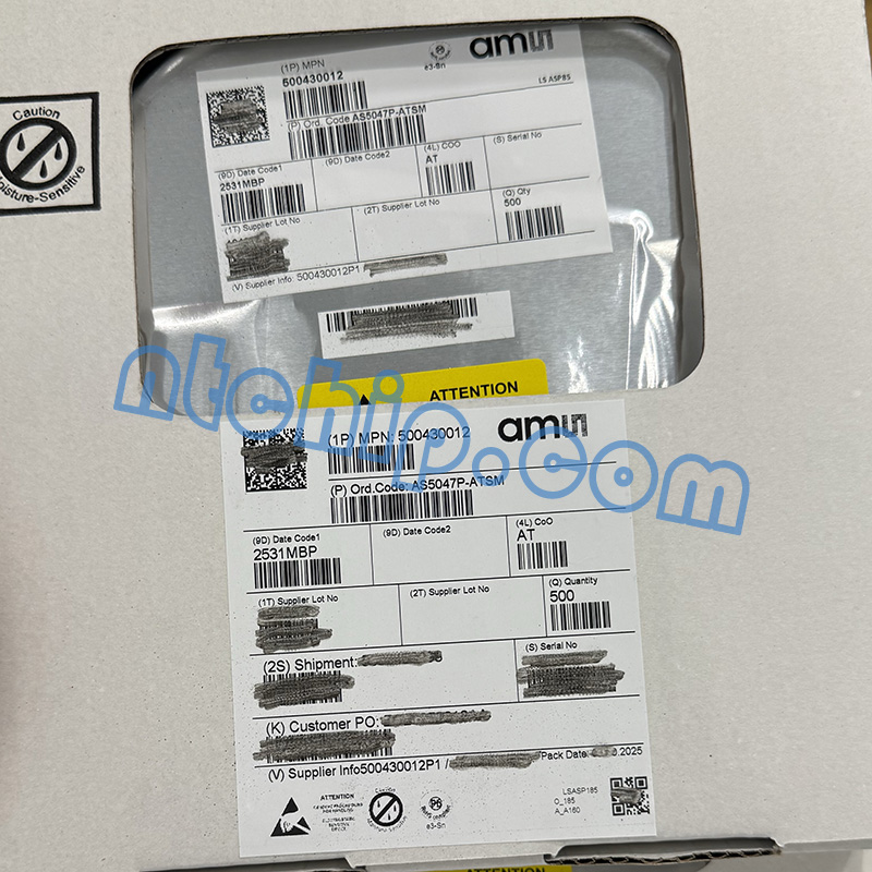 ams AS5047P-ATSM original package label