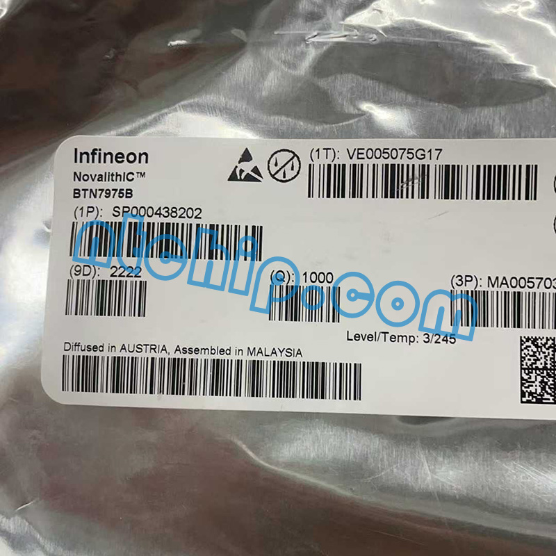 Infineon Technologies BTN7975B original package label