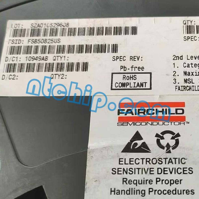 Fairchild Semiconductor FSB50825US original reel label