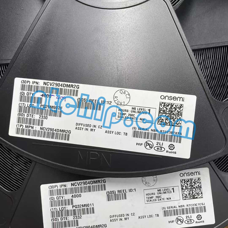 ON Semiconductor NCV2904DMR2G original reel label