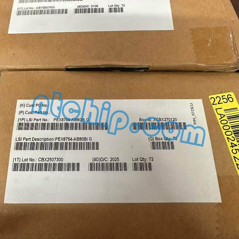 Broadcom Limited PEX8764-AB80BI G original package label