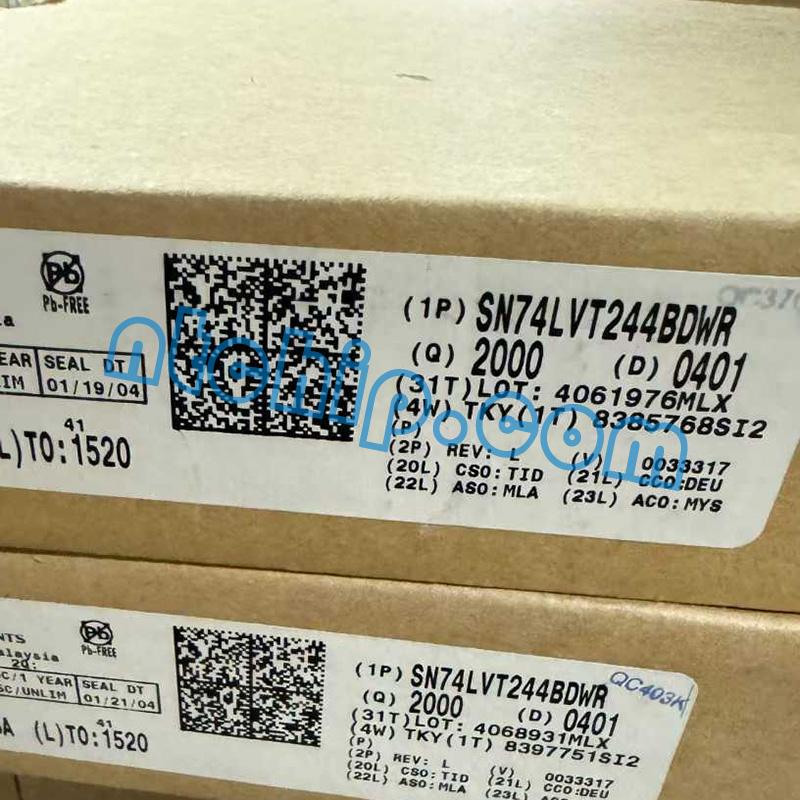 Texas Instruments SN74LVT244BDWR original package label