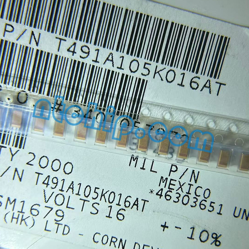 Kemet T491A105K016AT tantalum capacitor part