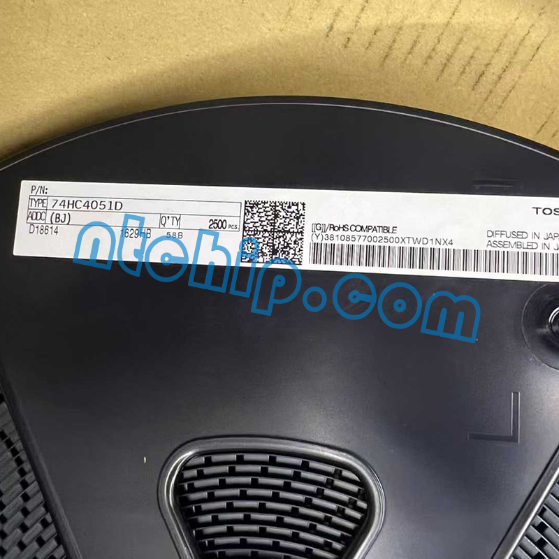 Toshiba Semiconductor 74HC4051D Original Reel Label