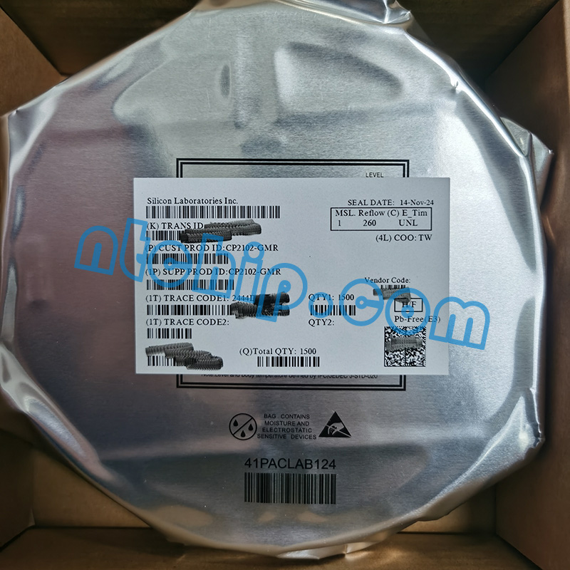 Silicon Labs CP2102-GMR Package Original Label Silicon Labs CP2102-GMR Package Original Label