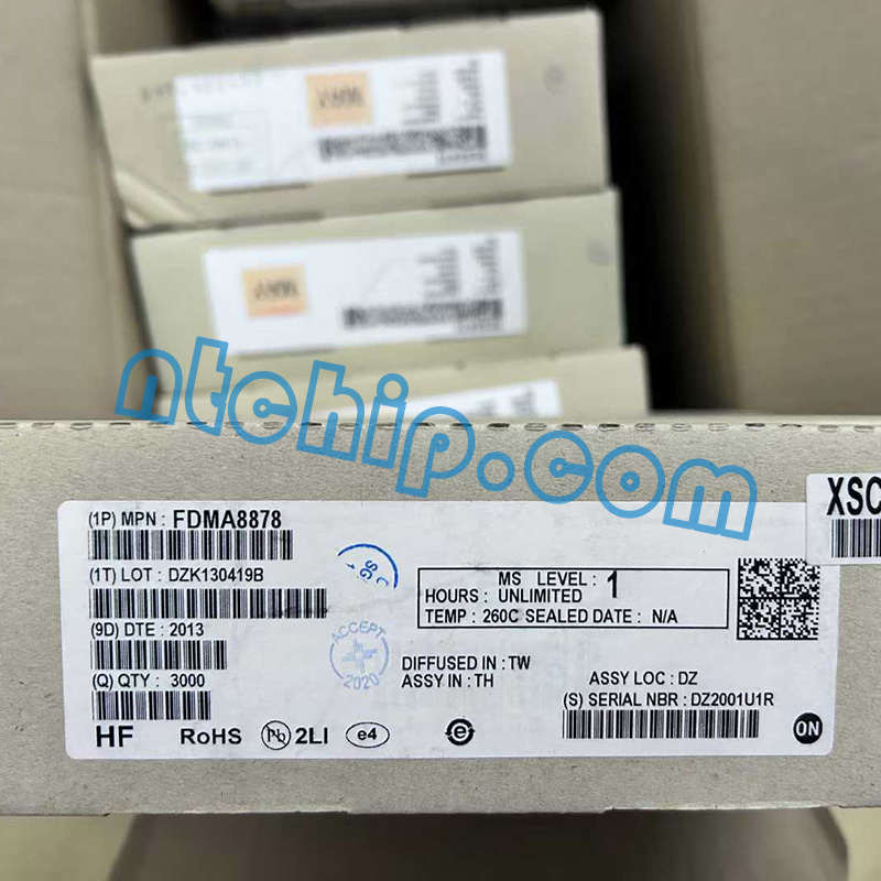 ON Semiconductor FDMA8878 Package Original Label