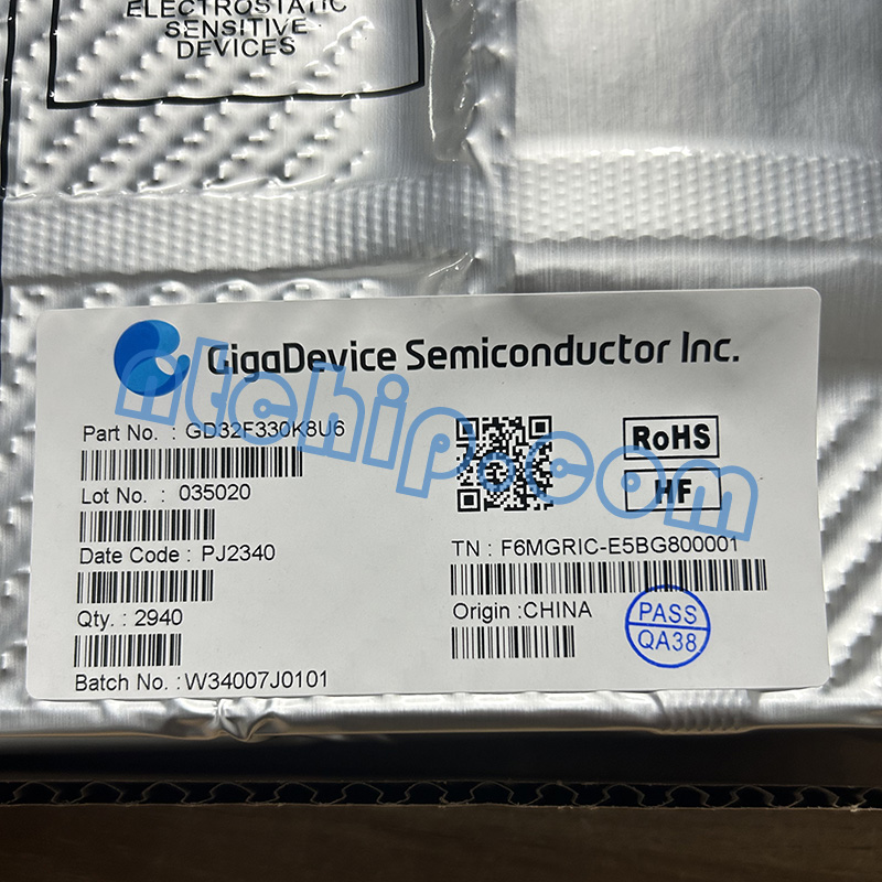 GigaDevice GD32F330K8U6 Package Original Label