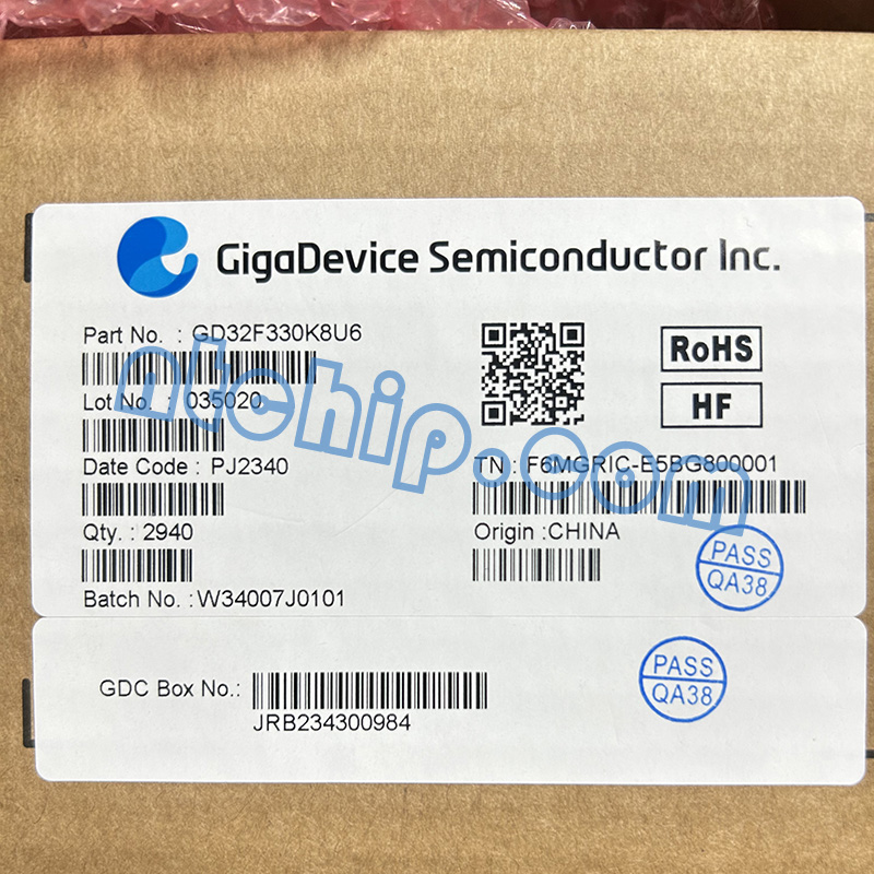 GigaDevice GD32F330K8U6 box label