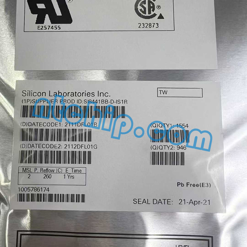 Silicon Labs SI8441BB-D-IS1R Package Original Label