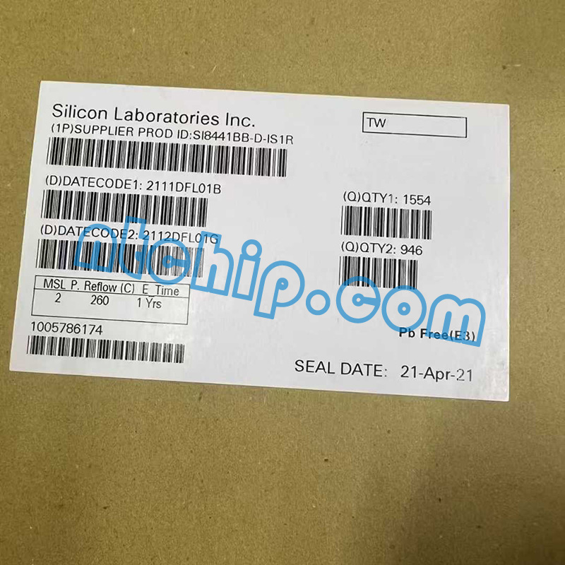 Silicon Labs SI8441BB-D-IS1R box's label