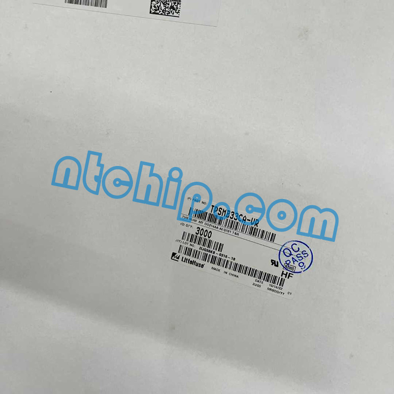 Littelfuse Inc. TPSMB33CA-VR Package Original Label Littelfuse Inc. TPSMB33CA-VR Package Original Label