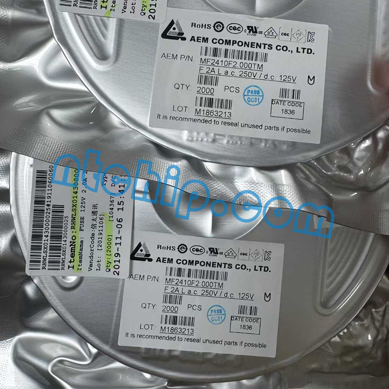 AEM Components MF2410F2.000TM package original label AEM Components MF2410F2.000TM package original label