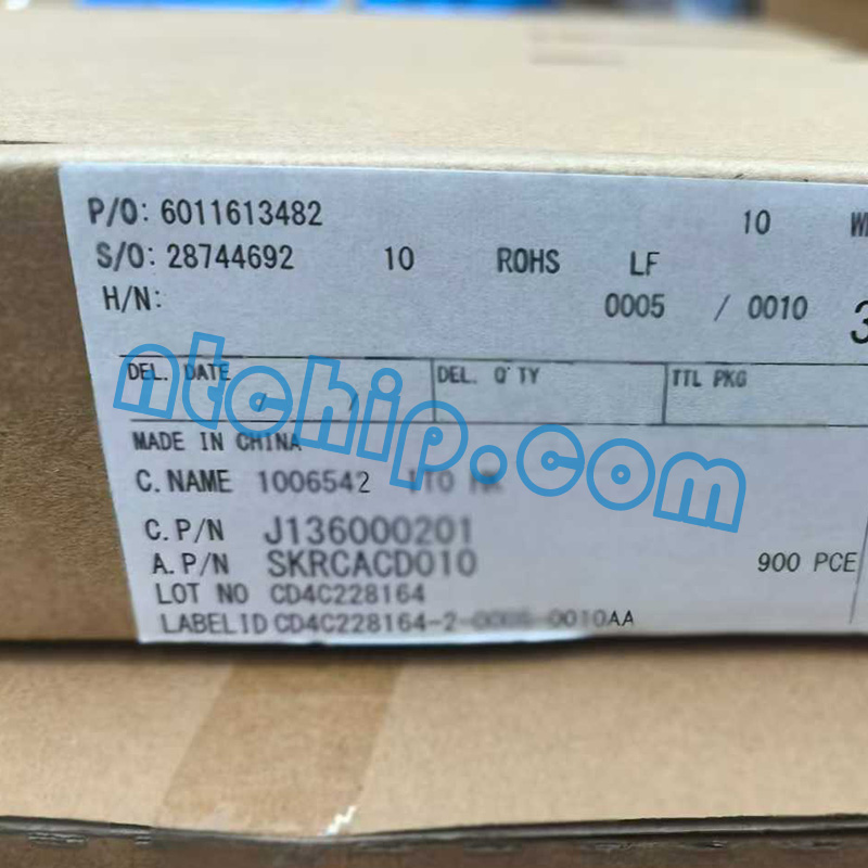ALPS ALPINE SKRCACD010 original package label