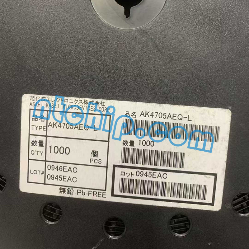 AKM Semiconductor Inc. AK4705AEQ-L reel label