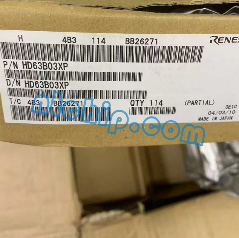 Renesas Electronics Corporation HD63B03XP package label