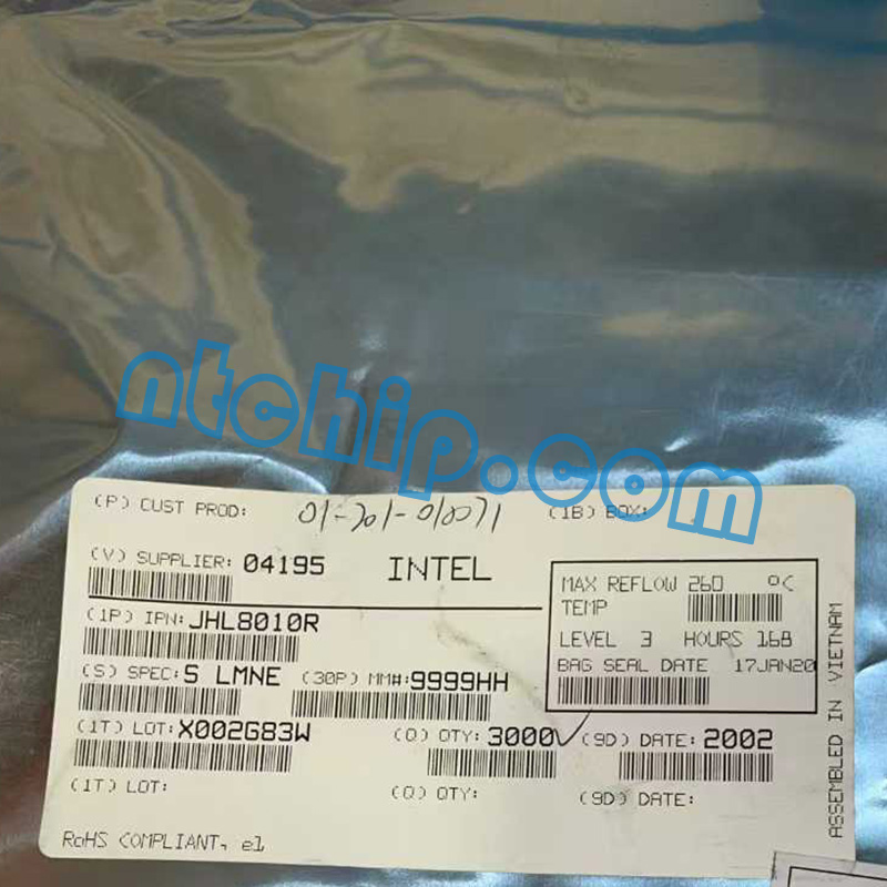 Intel JHL8010R S LMNE package label