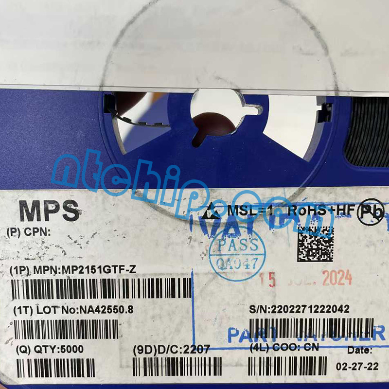 MPS MP2151GTF-Z reel label MPS MP2151GTF-Z reel label