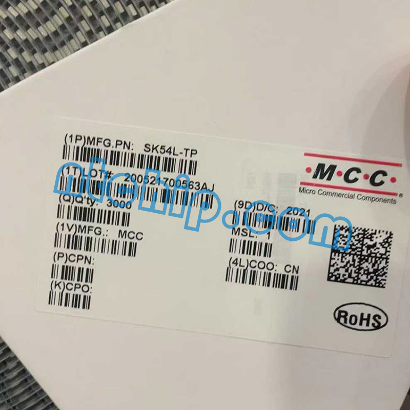 Micro Commercial Co SK54L-TP reel label