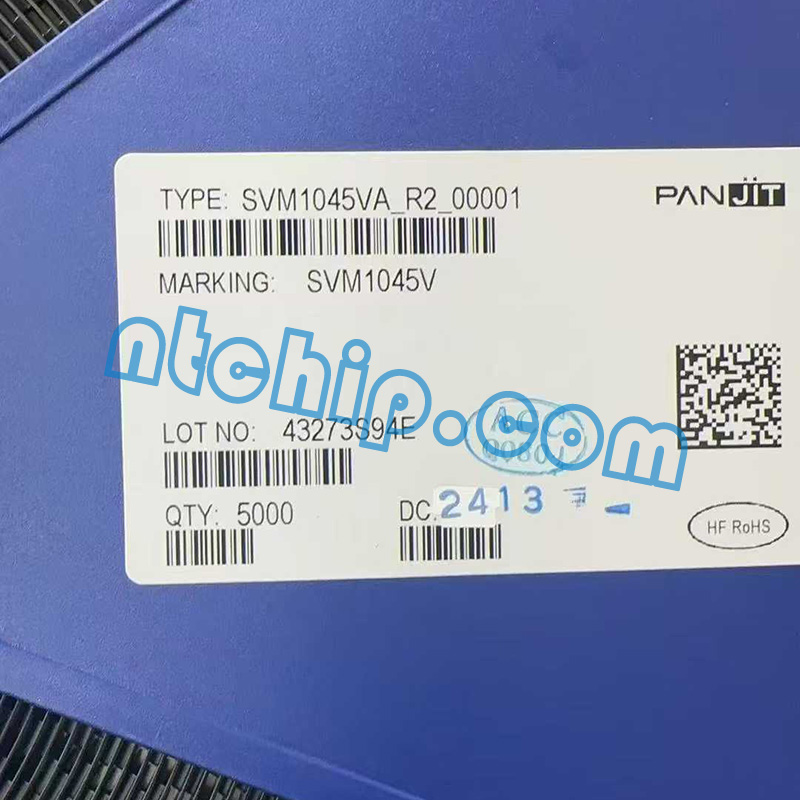 PANJIT SVM1045VA_R2_00001 original reel label