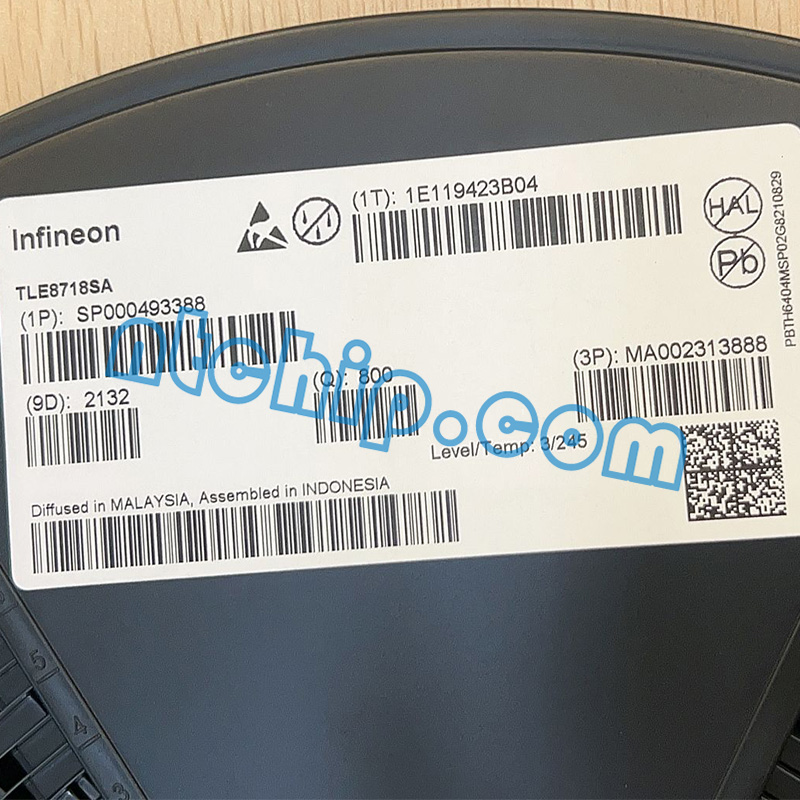 Infineon Technologies TLE8718SA original reel label
