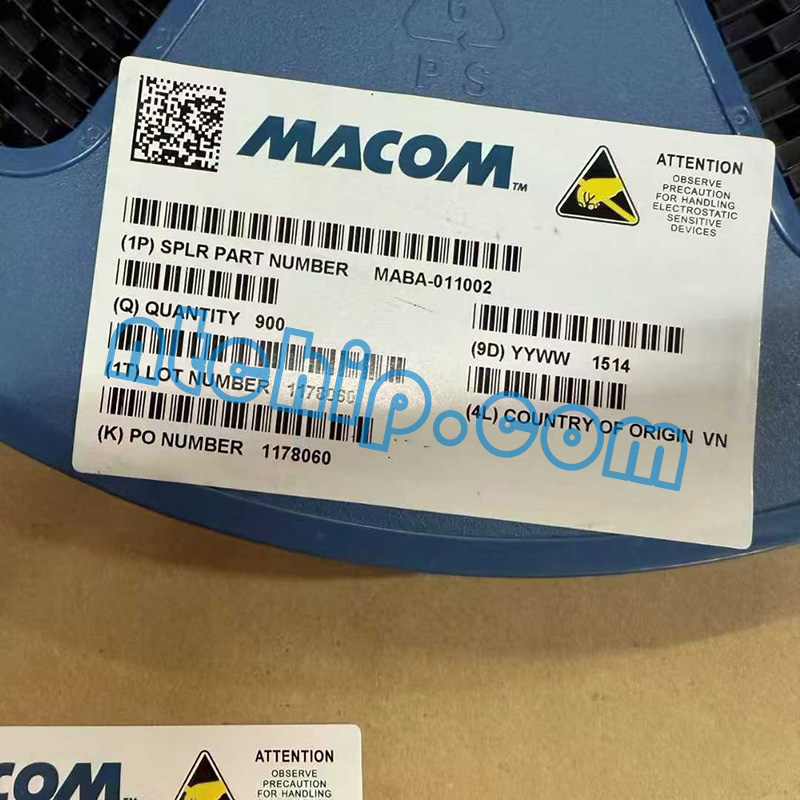 M/A-Com Technology Solutions MABA-011002 original reel label