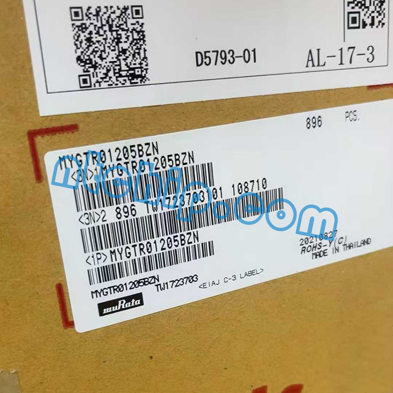 Murata Electronics MYGTR01205BZN original package label