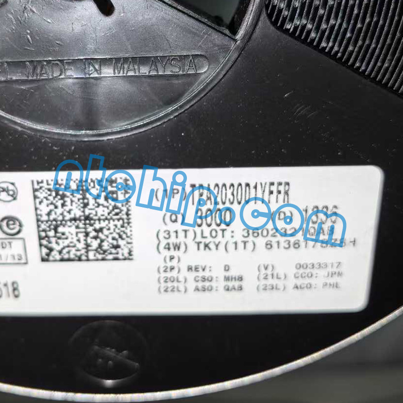 Texas Instruments TPA2030D1YFFR original reel label