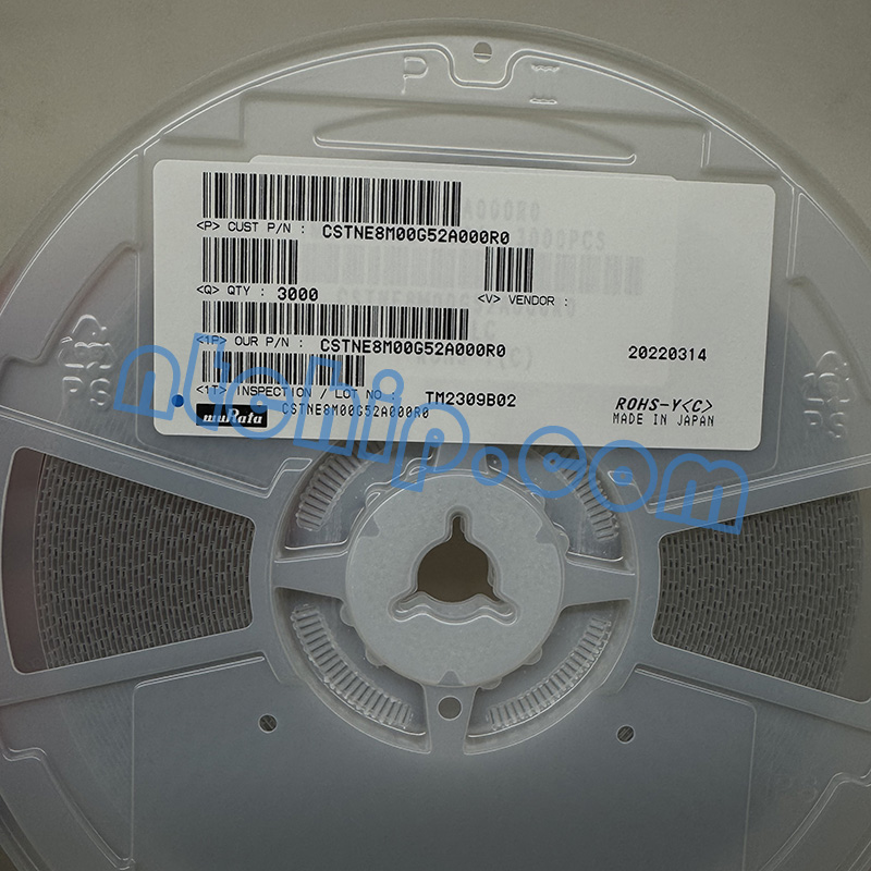Murata Electronics CSTNE8M00G52A000R0 original reel label