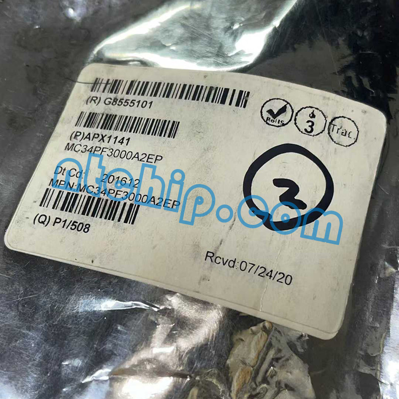 Freescale Semiconductor Inc. MC34PF3000A2EP original package label