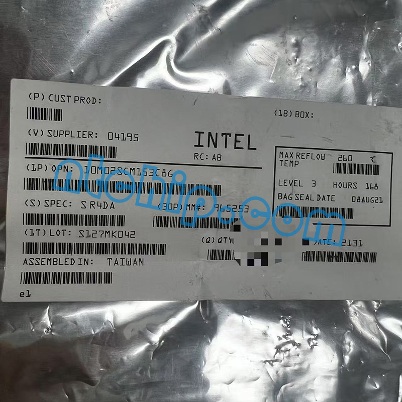 Altera 10M02SCM153C8G original package label