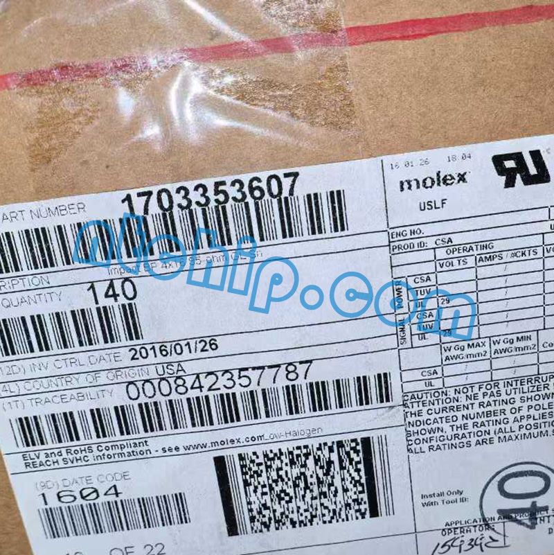 Molex 1703353607 original package label