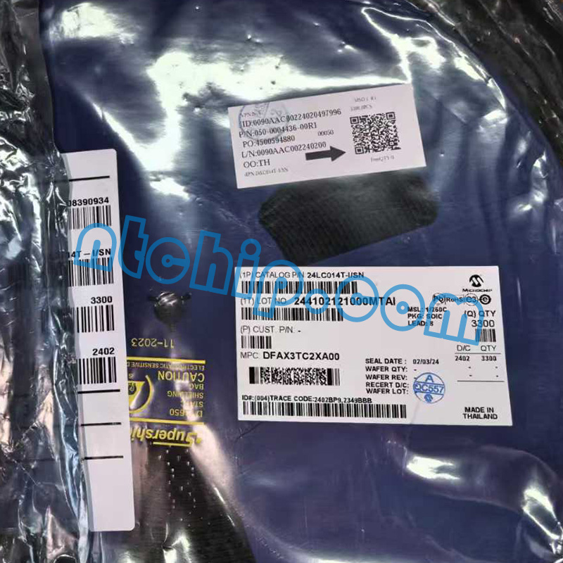 Microchip Technology 24LC014T-I/SN original package label