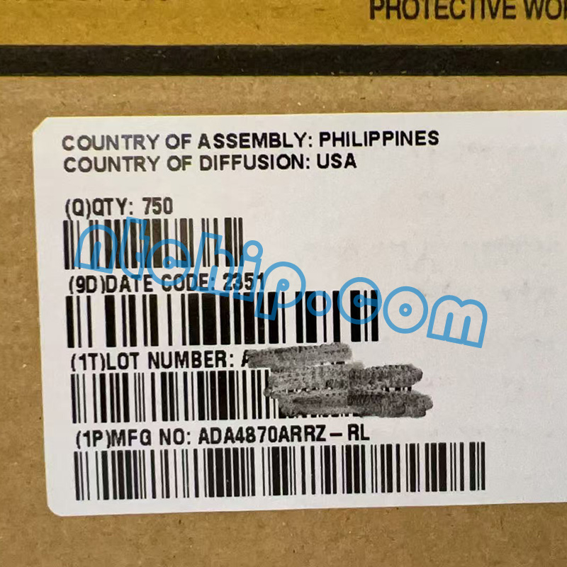 Analog Devices Inc. ADA4870ARRZ-RL original package label