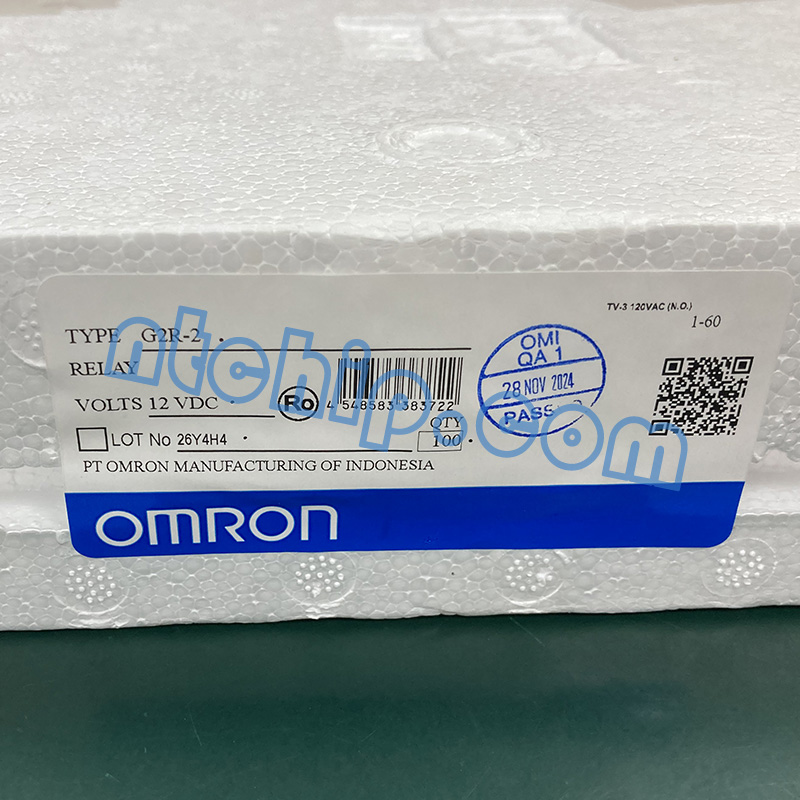 Omron G2R-2-DC12 original package label