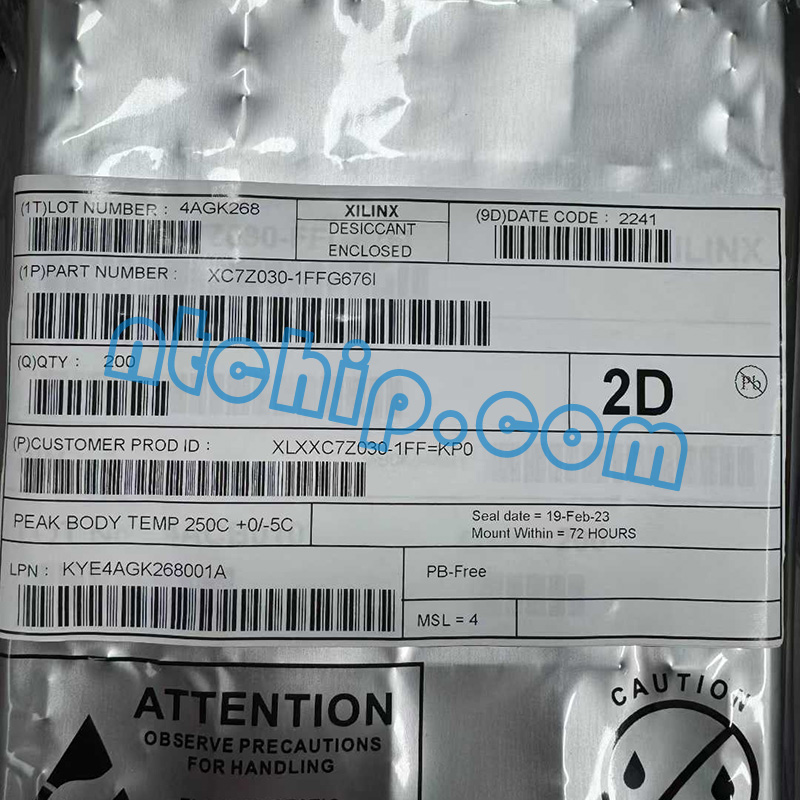 Xilinx XC7Z030-1FFG676I original package label