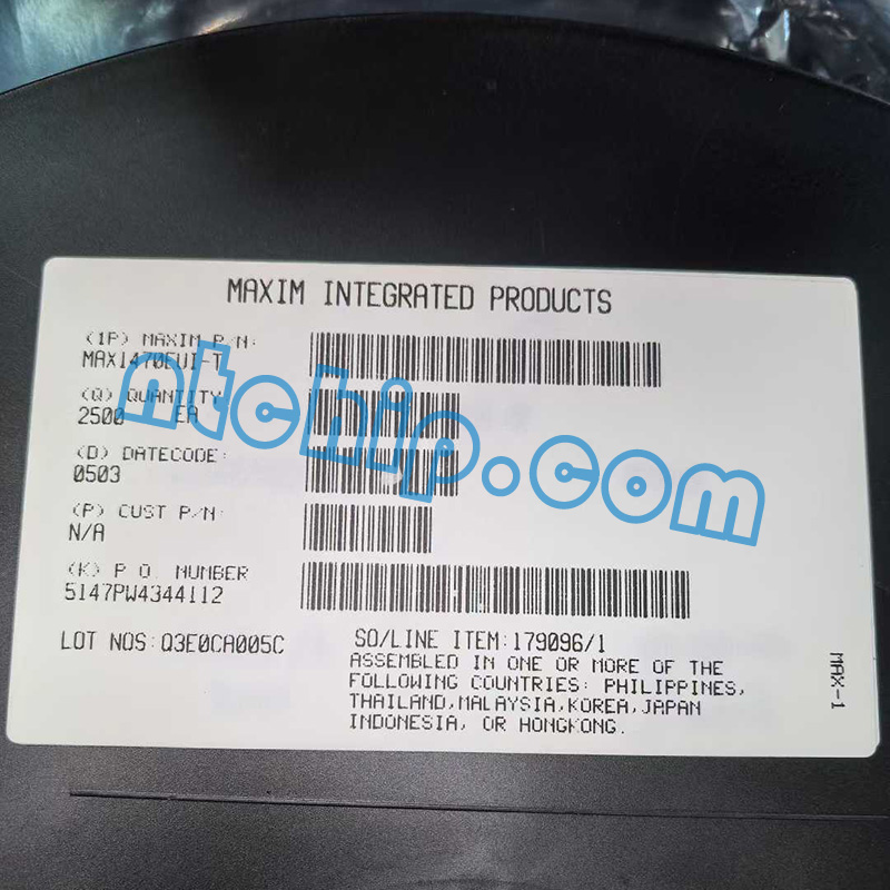 Maxim Integrated MAX1470EUI-T original reel label