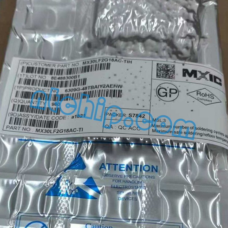 Macronix MX30LF2G18AC-TIH original package label