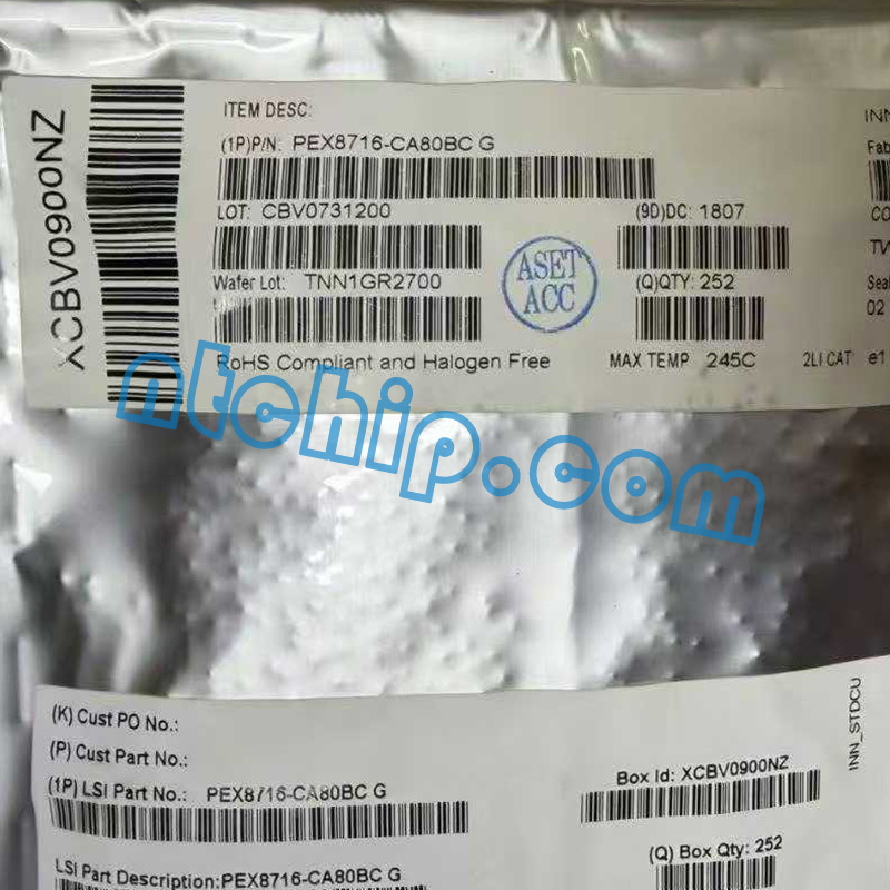 Broadcom Limited PEX8716-CA80BC G original package label