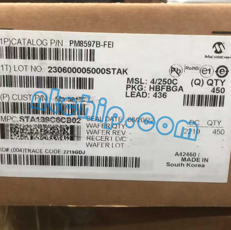 Microchip Technology PM8597B-FEI  original package label