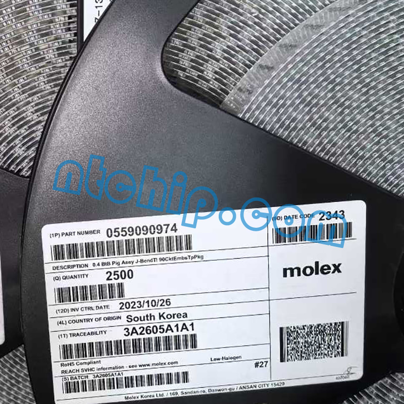 Molex 559090974 original reel label
