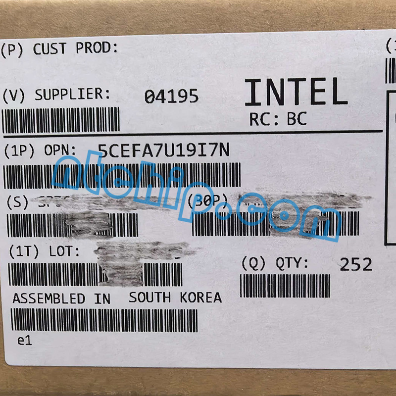 Altera 5CEFA7U19I7N original package label