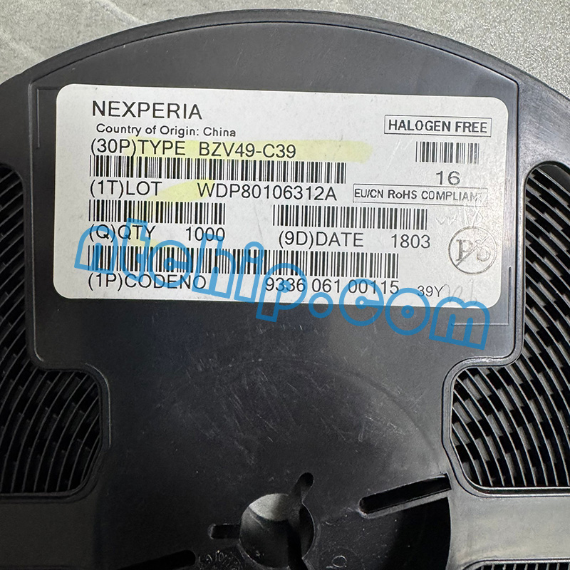 Nexperia BZV49-C39,115 original reel label