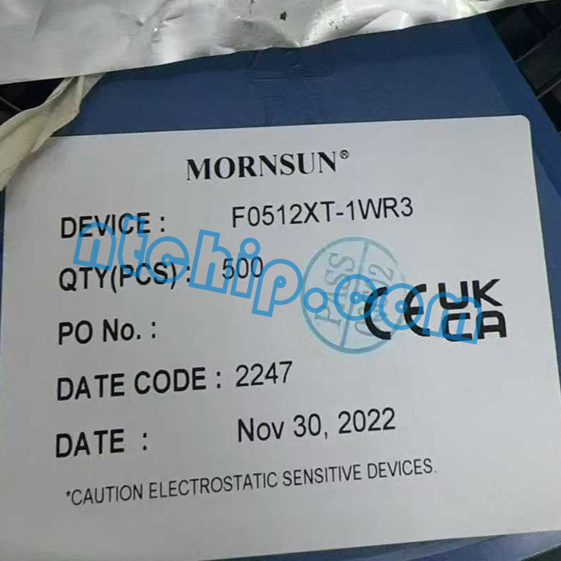 Mornsun F0512XT-1WR3 original reel label
