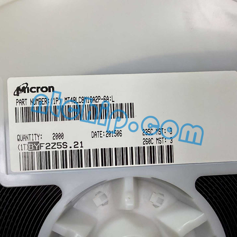 Micron Technology MT48LC8M16A2P-6A:L TR original reel label
