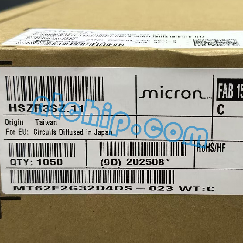 Micron Technology MT62F2G32D4DS-023 WT:C original package label