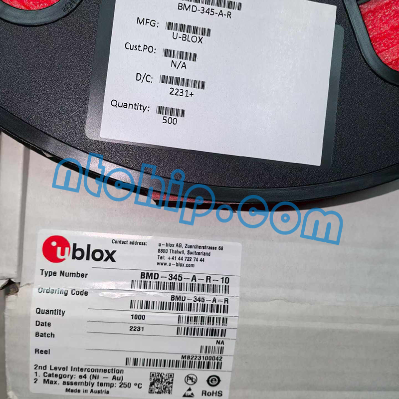 U-BLOX BMD-345-A-R original reel label