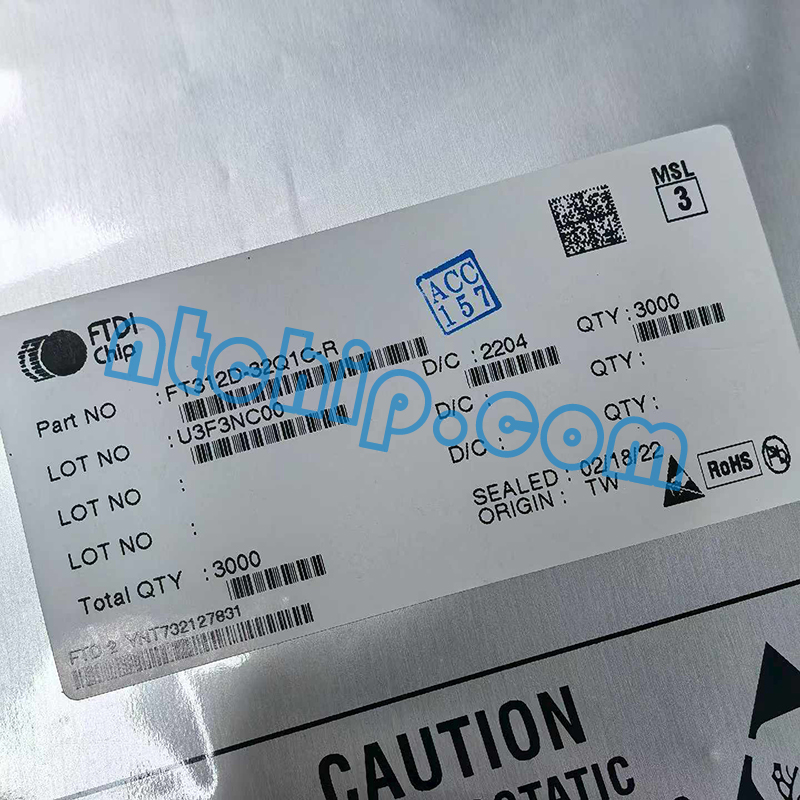 FTDI FT312D-32Q1C-R original package label