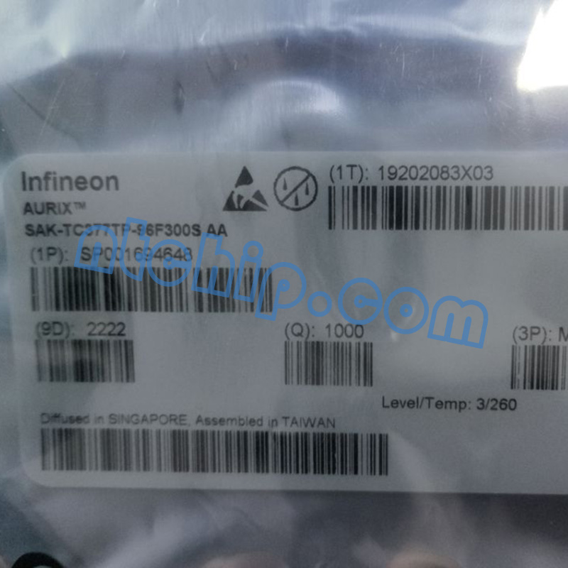 Infineon Technologies SAK-TC387QP-160F300S AA original package label